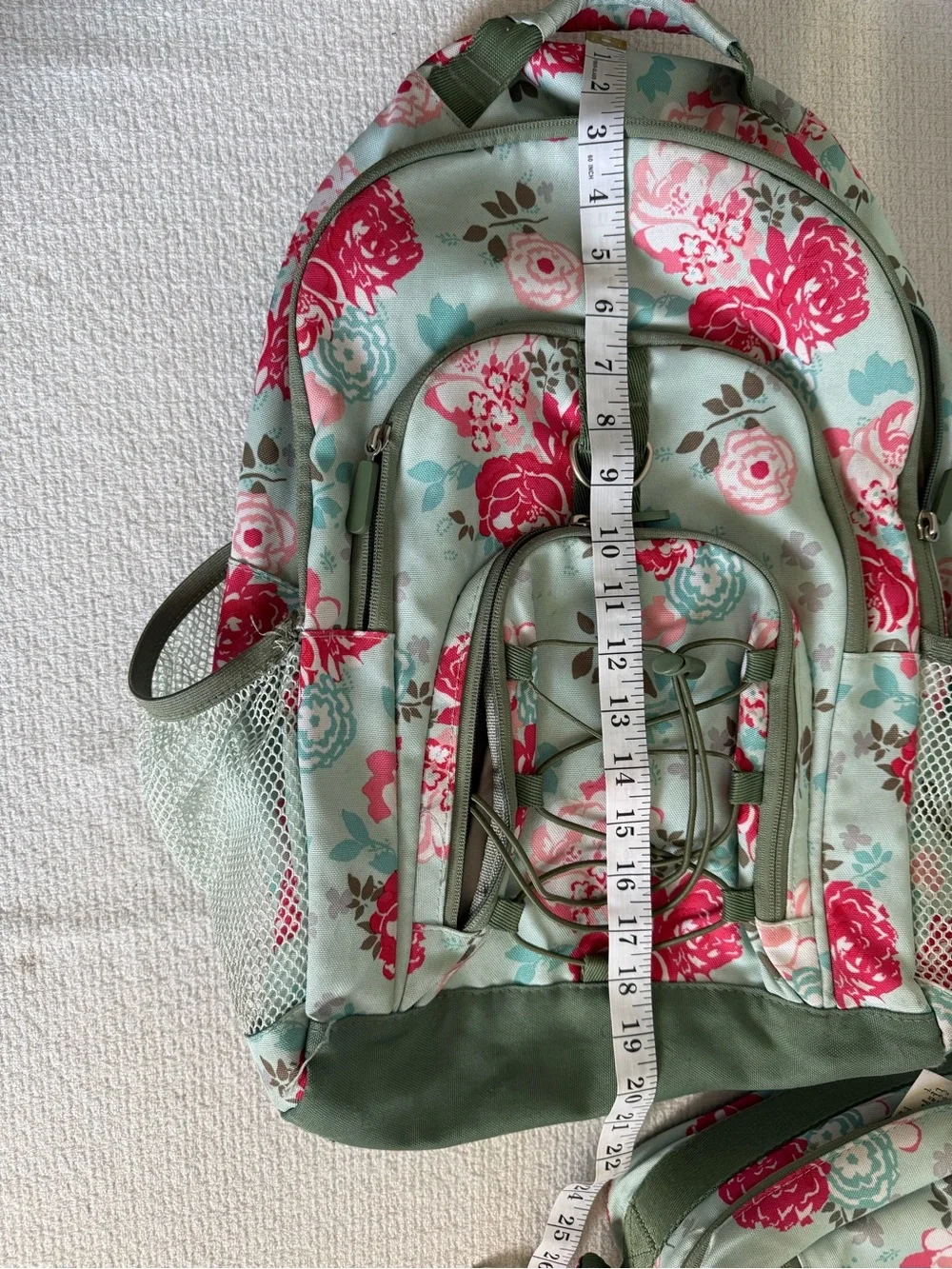 Pottery Barn Teen Floral Backpack and Lunch Box - Mint and Pink
